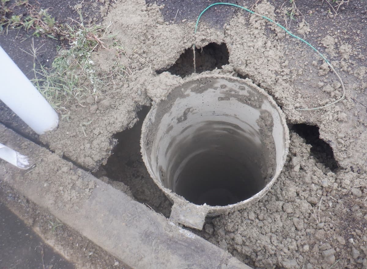 ダウンザホールハンマー工事（岩盤掘削）-5