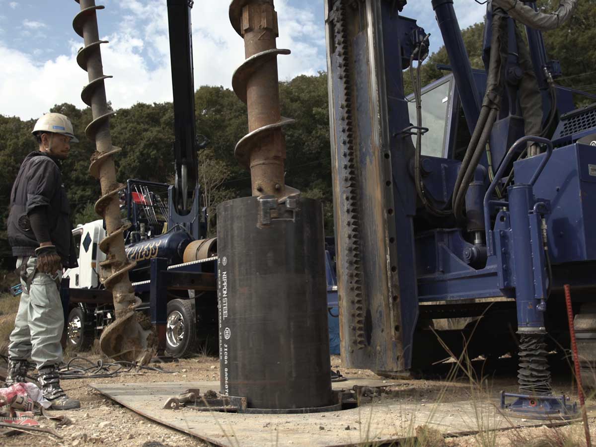 携帯基地局工事（TPD工法）-1